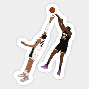 KD over Wemby Jumpshot Sticker